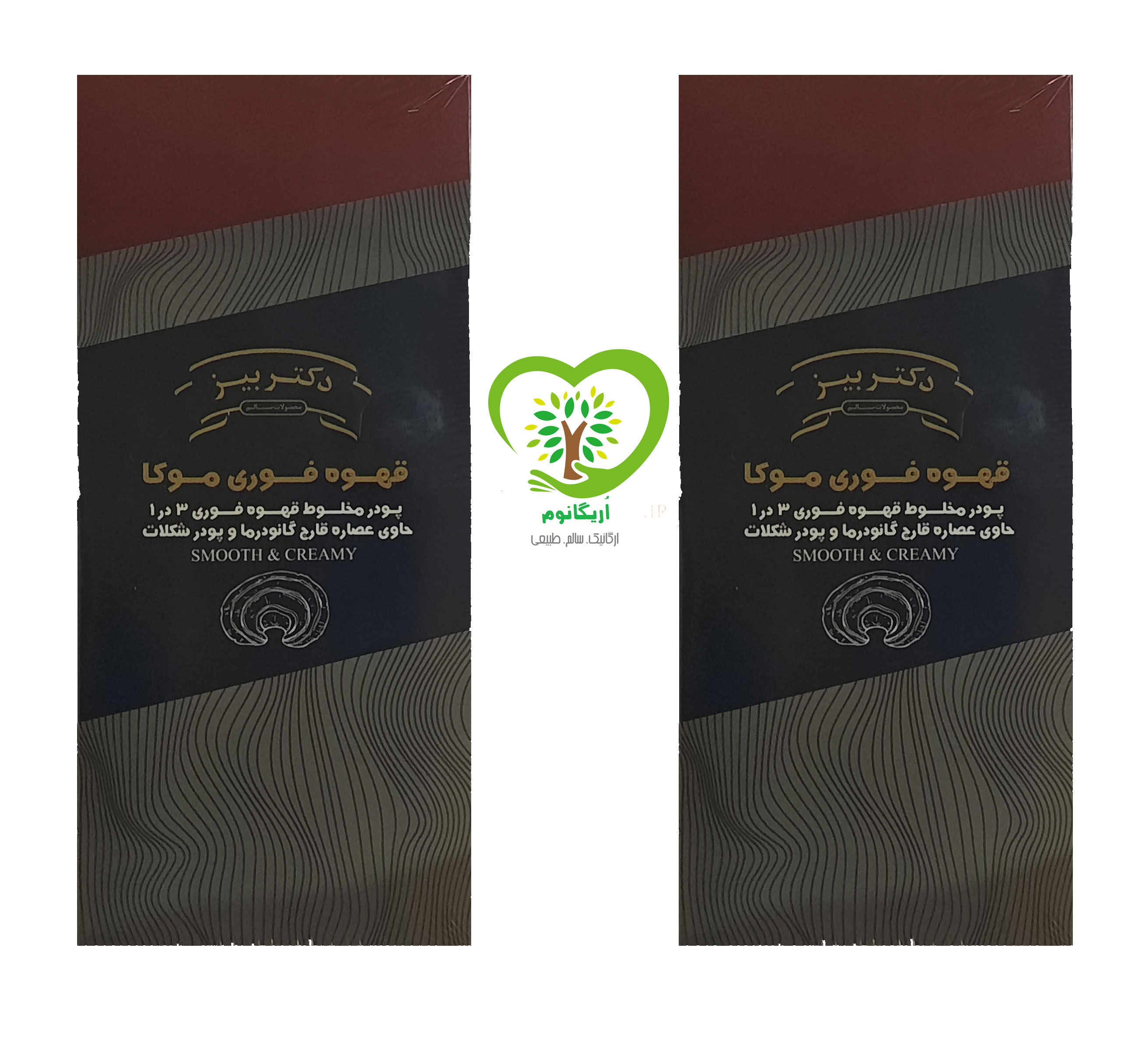پک 2 بسته ای قهوه فوری موکا دکتر بیز _ همراه با قارچ گانودرما 20 عددی